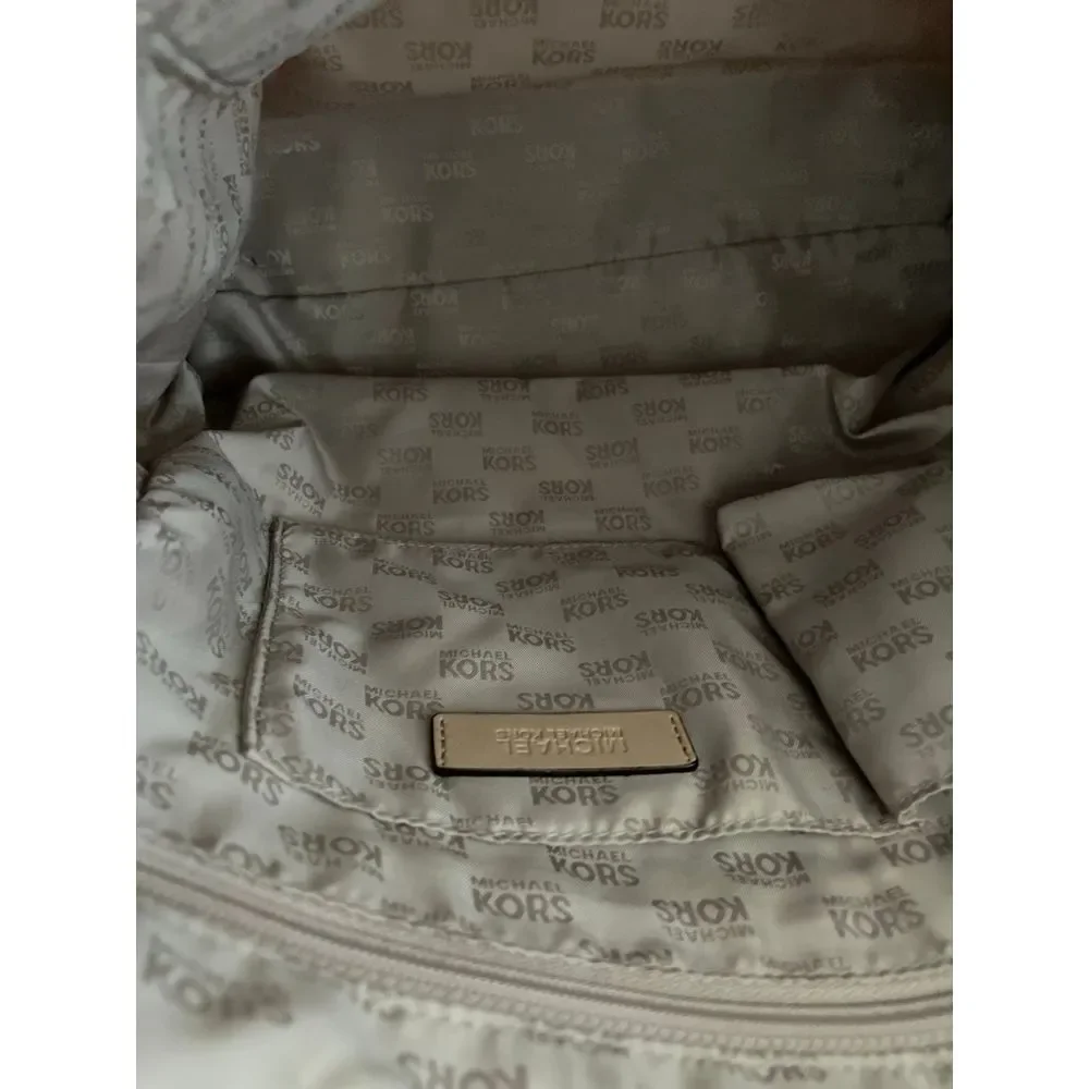 Michael Kors Jet Set‎ Glossy White MK Signature Tote Bag  Large